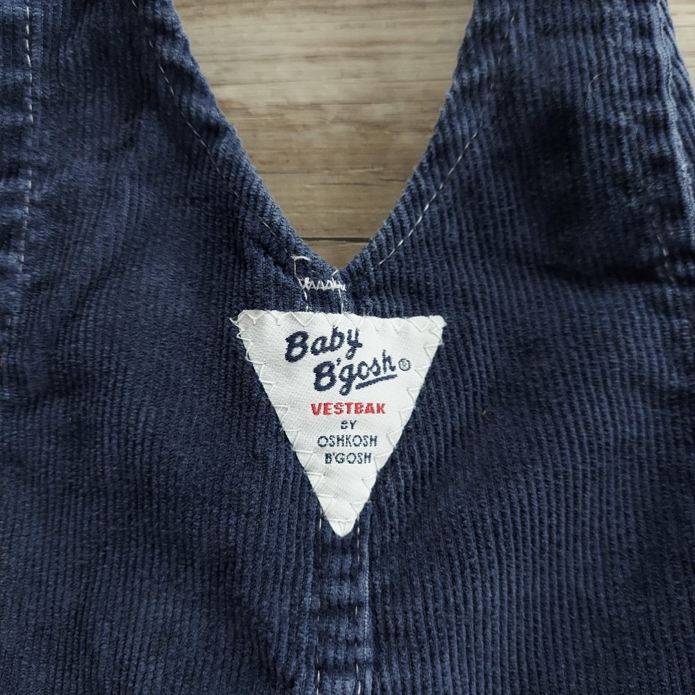 Vintage 90s OshKosh Baby B'gosh Corduroy Overalls 18 Mos - Picture 5 of 9